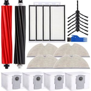 Fixbetter Bürstenwalze und Filter Zubehörset für Roborock Dyad Pro/Dyad Pro Combo Nass und Trockensauger Ersatzteile (3 bürste, 2 Filter, 1 Reinigungsbürste