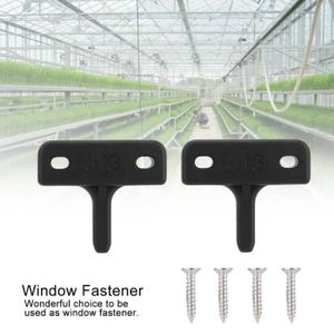 ACCESSOIRE SERRE JARDIN Kit de montage pour fenêtres de serre - ATYHAO - Set de 2 - Blanc - Plastique - Robuste et durable