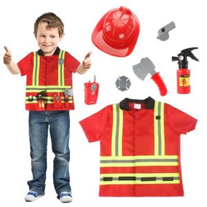 BRICOLAGE - ÉTABLI Uniforme de pompier Sam pour enfants, Vêtements de