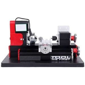 Tour à métaux Tour à bois Paneltech Mini latte en métal 24W rouge avec marque
