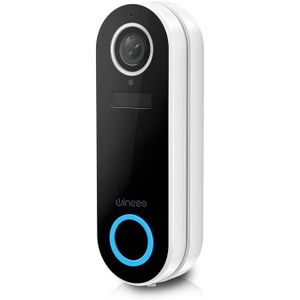SONNETTE - CARILLON Vidéo Sonnette sans Fil Exterieure Doorbell Visiophone Connecté Wi-FI avec Caméra Etanche Interphone HD 1080P, Audio A5