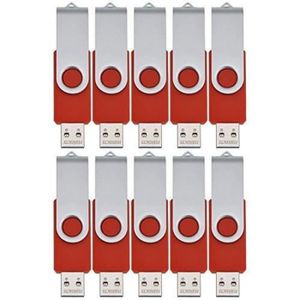 Clé USB 4Go Mémoire Flash USB 2.0 Lot de 10 WST® 9 Couleurs 