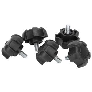 2x étoile vis moletée m10 x 100 mm din6336 a-poignée Noir Blank poli ø63mm 2x étoile vis moletée m10 x 100 mm din6336 a-poignée Noir Blank poli ø63mm