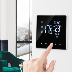 THERMOSTAT D'AMBIANCE Cikonielf thermostat à écran tactile Régulateur de température 4400W Thermostat de outillage thermostat 3A avec 3A avec tringlerie