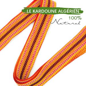 DÉFRISAGE - LISSAGE Kardoune Authentique d'Algérie Cosm'Ethics® 2.5M + Fiche tutoriel ruban traditionnel pour lisser les cheveux naturellement