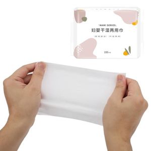 LINGETTES BÉBÉ ST5670 serviette jetable pour le visage mouchoirs en papier 100 feuilles de lingettes sèches pour bébé, puericulture creme