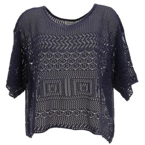 PULL Pull Knitted sweater ladies navy blue - Molly brac