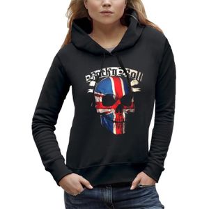 Pull Décontracté Femme Motif Tête De Mort Rock - Col Rond, Manches Longues, Tissu Polyester Doux - Tailles S à 3XL - 8