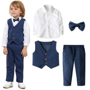 COSTUME - TAILLEUR Costume Enfant Garçons Mariage Ensemble de 3 Pièce