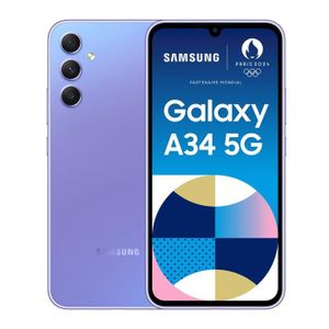 SMARTPHONE SAMSUNG Galaxy A34 5G Lavande 128 Go
