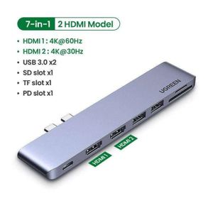 HUB CS-01040-Dock adaptateur Thunderbolt 3. double USB