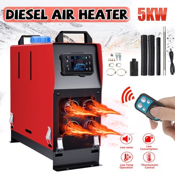 5KW 12V All IN One Thermostat de Chauffage à Air Diesel Voiture Chauffage  pour Camion Bus VINTEKY® - Cdiscount Auto
