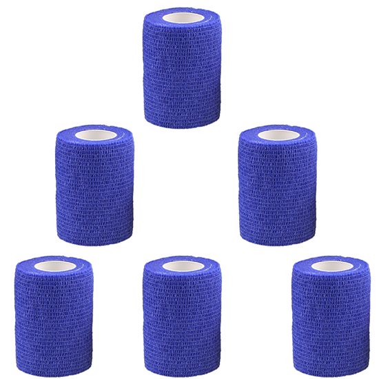 Lot De 12 Bandages Cohésifs Élastiques Pour Chiens - 5 Cm X 4,5 M, Couleurs Assorties