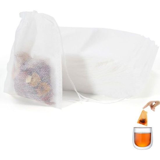 200 Pcs Sachet The a Remplir Jetable, 7 X 9 cm Filtre a The Papier 200 Pcs Sachet The a Remplir Jetable, 7 X 9 cm Filtre a The Papier