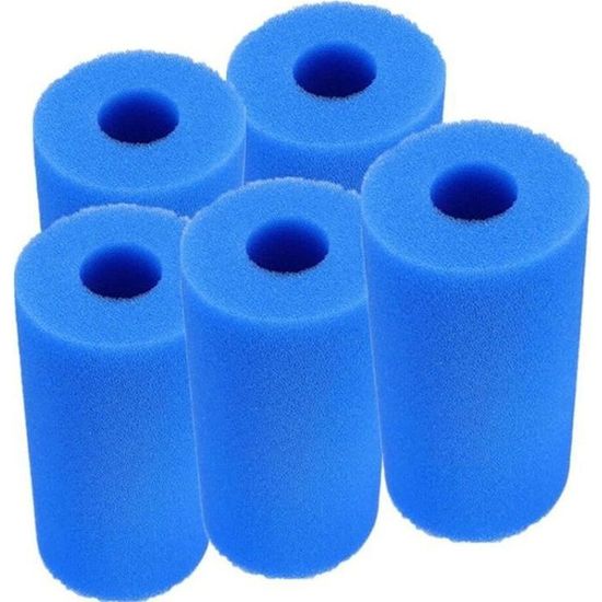 RichVibe Lot De 4 Cartouches éponge Lavables Pour Filtre Piscine Intex Type B | Alternative Réutilisable Aux Cartouches Papier