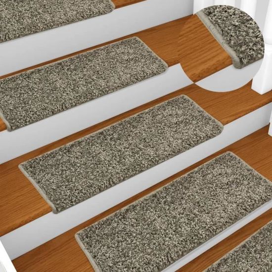 🐪4338Magnifique Nouveau - Lot de 15 Tapis d'escalier - Marchette Escalier -Tapis de Sol Auto-adhésif Surface Antidérapante Set de 1