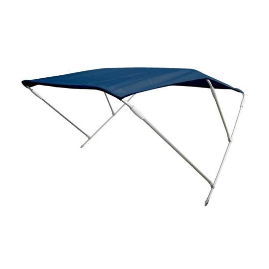 Bimini ORANGEMARINE 3 Arceaux Alu – Anti-UV, Tissu Polyester, 180 Cm – Protection Solaire Bateau