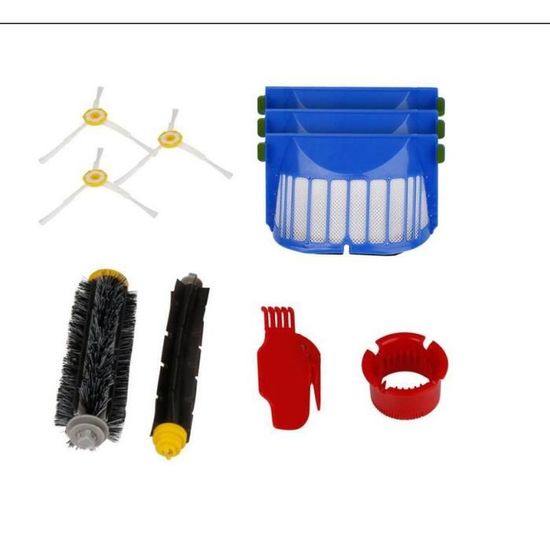 Lot De 3 Brosses Latérales Pour IRobot Roomba Série 500, 600, 700 - Remplacement Compatible Avec Modèles 510 à 790