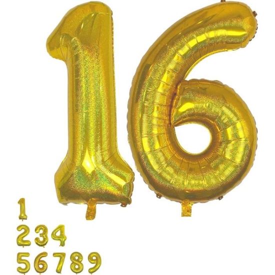 Décoration De Fête D'anniversaire Sweet 16 Pour Fille, Ballon Vert