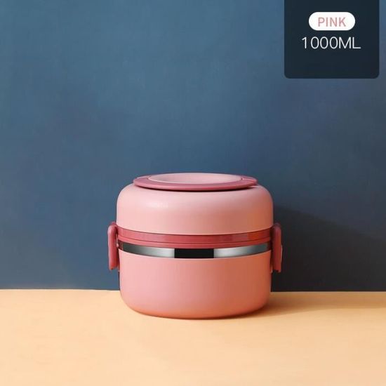 Boîte Repas Isotherme 1200ml En Inox - Garde Au Chaud 4h+, Anti-fuites, Avec Cuillère - Pour Bureau, école, Pique-nique