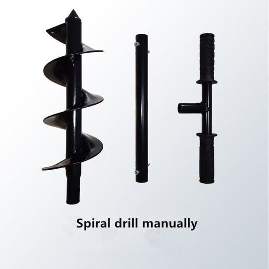 WERHE Tarière 100mm Pour Perceuse Sans Fil - Foret Jardin 600mm HEX 8mm | Pour Planter Et Creuser Sans Effort