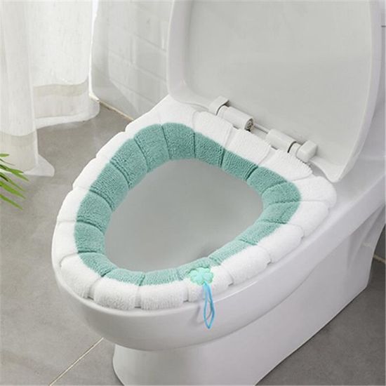 Abattant Wc,Confortable doux salle de bain siège de toilette Closestool lavable plus chaud tapis housse coussin décor à la - Type 3