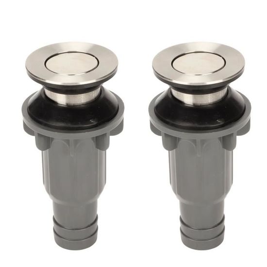 Bouchons d'évier pop-up pour salle de bain - 38 mm - Bouton clic-clac - Pour cuisine, salle de bain, lavabo, baignoire - Laiton massif plaqué chrome