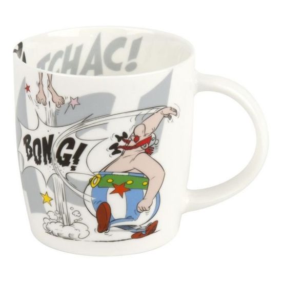 Mug Snuggle En Porcelaine Astérix Et Obélix - Motif Potion Magique, Marque Könitz, Neuf