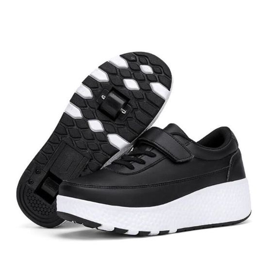 Chaussures à Roulettes Rétractables - 2 En 1 Sport/Roller, Roue Arrière Escamotable, Taille 31-42, Unisexe