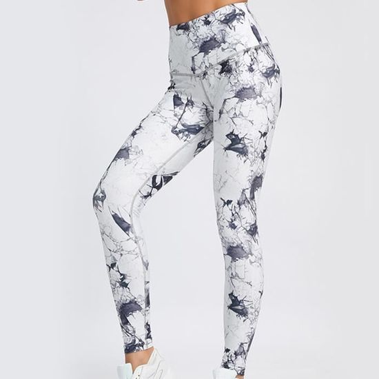 Sonze Pour Yoga Fitness Legging,Pantalon De Fitness à Levage De Hanche De Couleur Unie, Pantalon De Yoga Moulant à Séchage Rapide,Bleu,S,Leggings De Course Femme