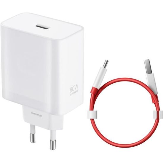 Chargeur Rapide 65W USB-C Pour OnePlus 9 Pro - Qualcomm QC 3.0 / PD 3.0 - Câble 2m - Marque AJP
