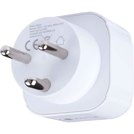 Denmark Danemark Dk, Greenland Groenland Adapter Plug Voyage Type I A