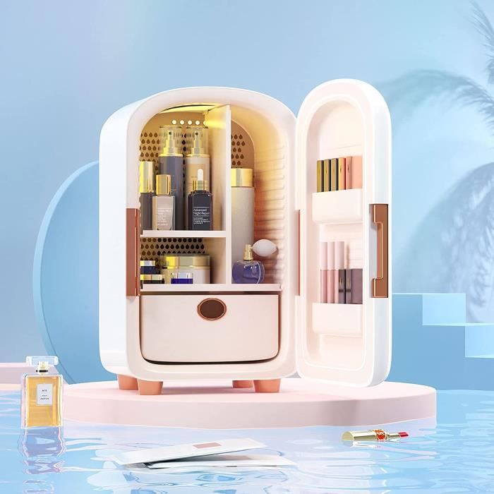 Mini frigo cosmétique portable mini réfrigérateur miroir maquillage  éclairage led,avec réglage chaud et froid, pour le maqui[A117] - Achat /  Vente mini-bar – mini frigo mini frigo cosmétique portable mini  réfrigérateur miroir