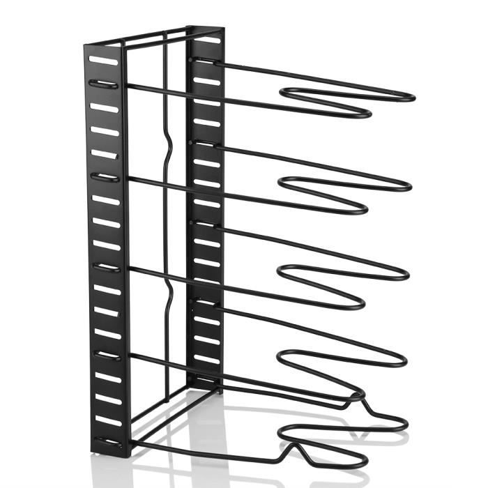 étagère de Rangement de Poêle à Frire 5 Couches Organisateur de Ustensiles Support de Stockage casserole - XY FR