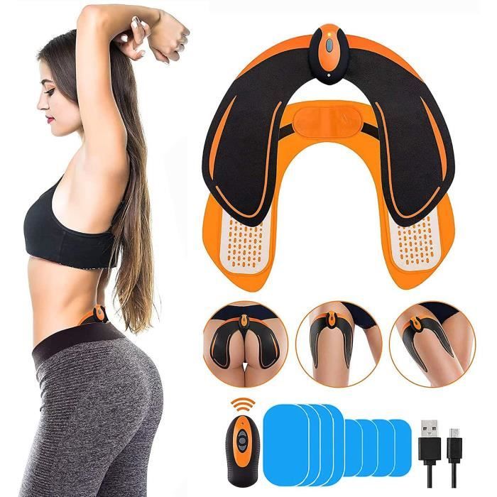 EGEYI EMS Fessier Hanche,Hip Stimulator Trainer,Electrostimulateur Musculaire Fesser,Hips Trainer Massage Ceinture Home Office Gym W
