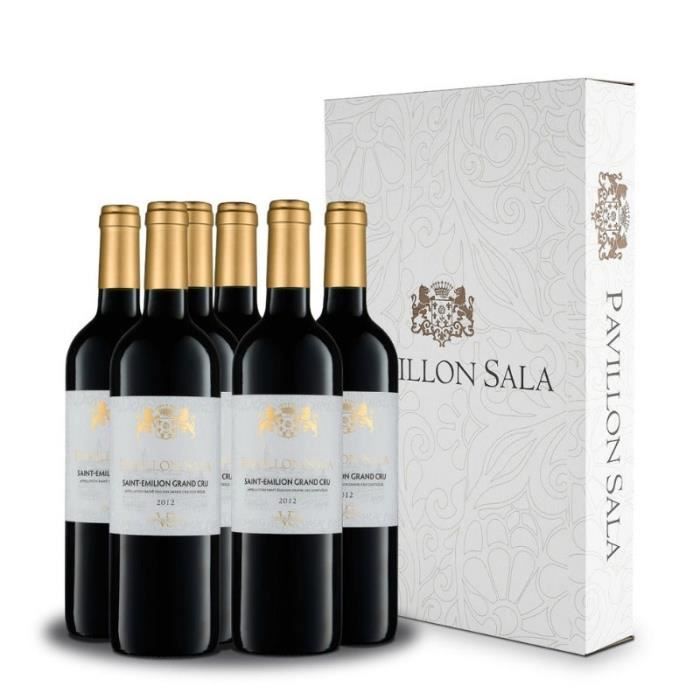 Lot de 6 - Pavillon Sala Saint-Emilion Grand Cru - Vin rouge de Bordeaux