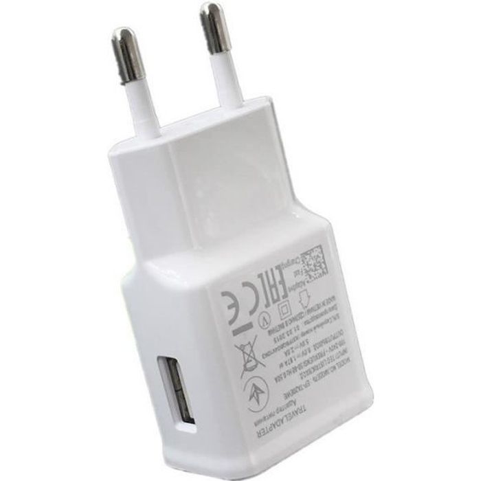 Chargeur Secteur USB 2A pour Samsung Galaxy Tab A 10.1 (2016) Blanc