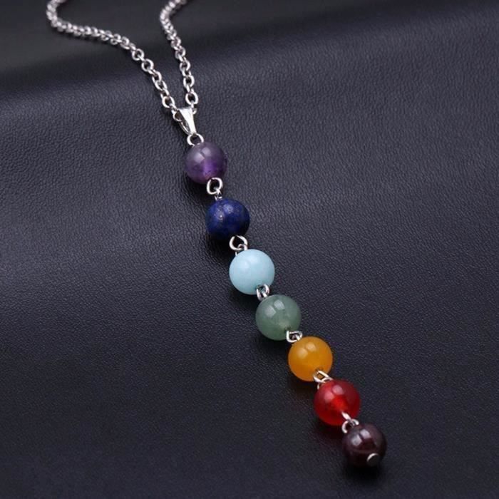 Collier - Guérison des 7 Chakra - Multicolore