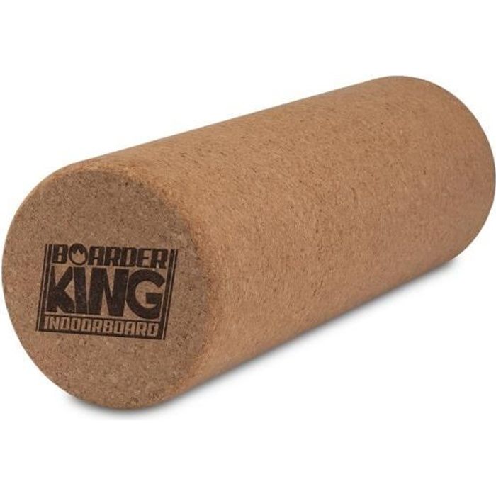 APPAREIL ABDO -BoarderKING - Rouleau de liège pour planches d'équilibre Indoorboards - 15 x 45 cm - Liège naturel