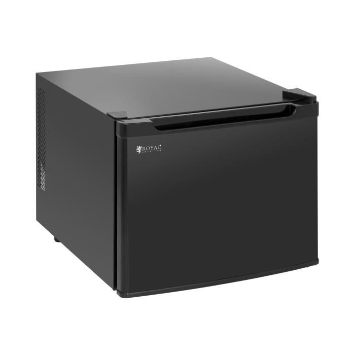 Royal Catering Minibar Mini Bar Hôtel RCGK-35L (35 Litres 70 W 5-12dc Effet Peltier Éclairage LED Pieds Réglables Noir)