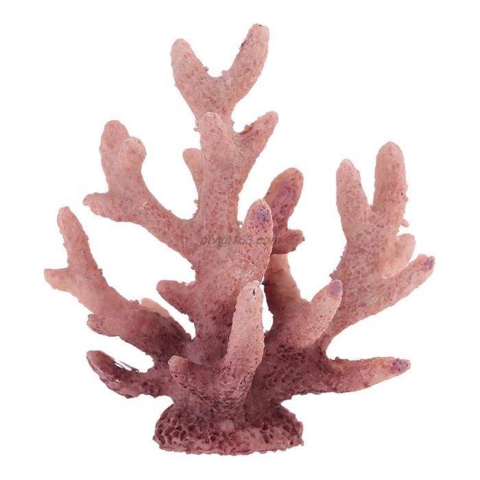 Décorations aquarium,Poisson 2016 rose clair artificiel vif résine corail Aquarium Aquarium Aquarium décoration - Type Rose-S
