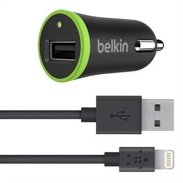 BELKIN Mini chargeur secteur avec câble 2,4A - 5V - 1,20m - Noir