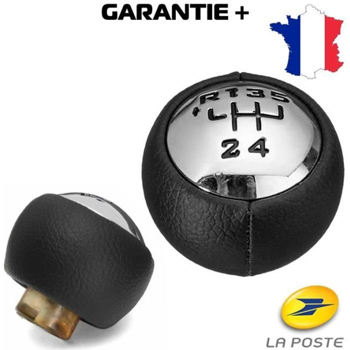 Pommeau levier de vitesse 5 compatible Citroën C3 C4 C8 Jumpy Peugeot 308 3008