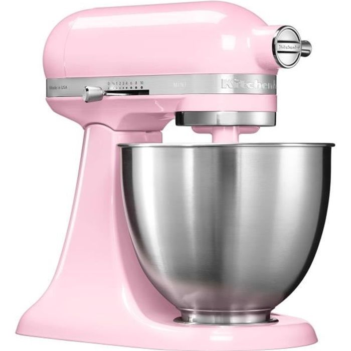KITCHENAID Mini Artisan 5KSM3311XEGU Robot Pâtissier 3,3L - Rose dragée