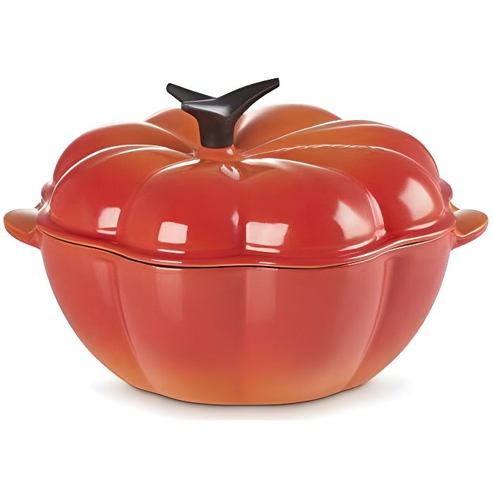Le Creuset Cocotte Citrouille en Fonte avec Couvercle, Ø 22 cm, Convient à tous les types de cuisinières (induction comprise),