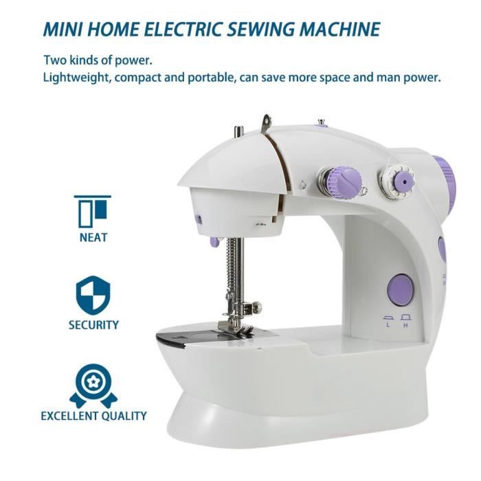 Adapter la petite machine à coudre portative électrique multifonctionnelle de petit ménage