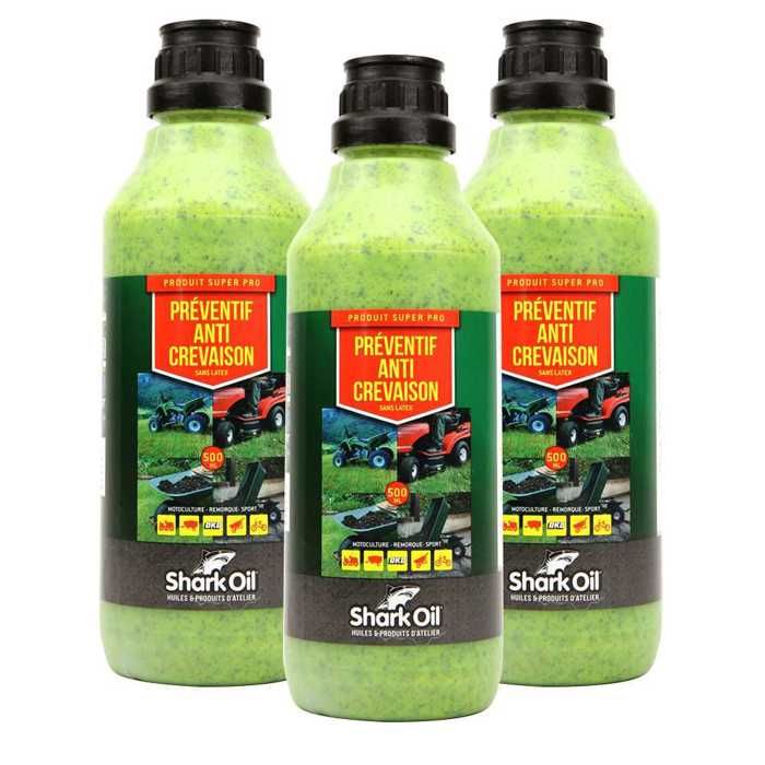 Préventif anti crevaison Shark Oil OKO super pro 500 ml par 3