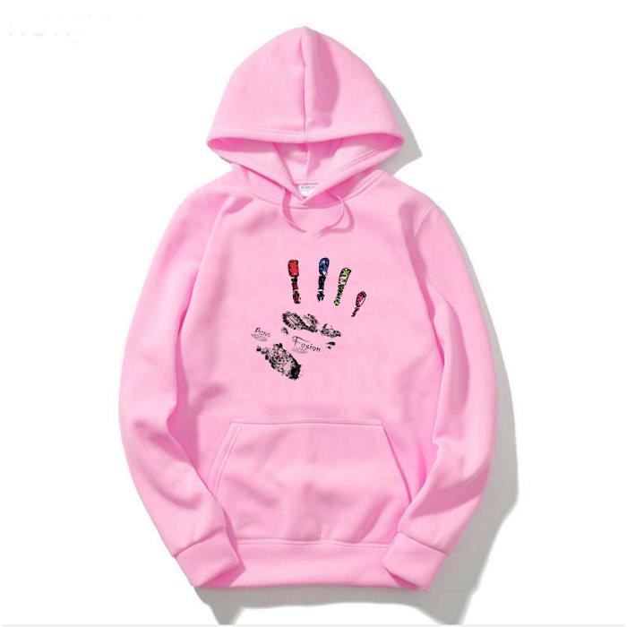 Pullover Femme Jeune Noël Jésus Casual Col Rond Top Pull Chandail Loose Hiver Hommes Sweatshirt Rose