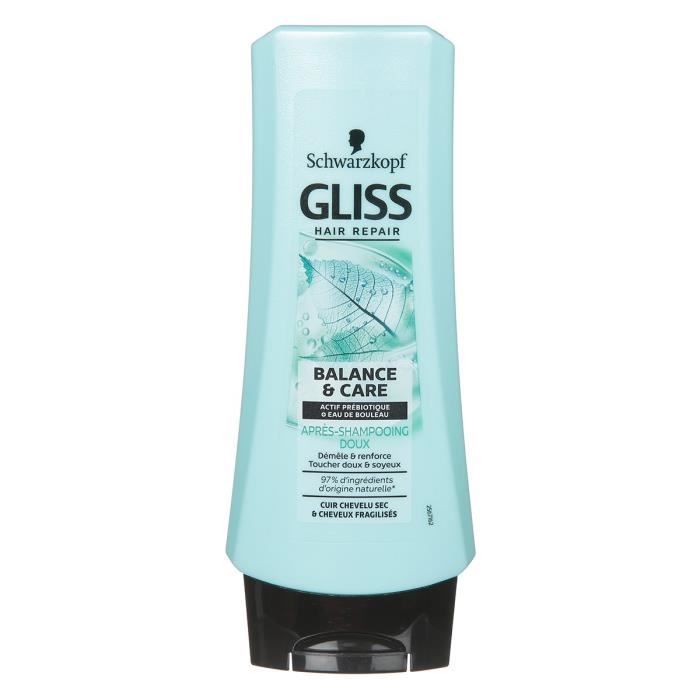 SCHWARZKOPF GLISS Après-Shampooing Blanace & Care - 200 ml
