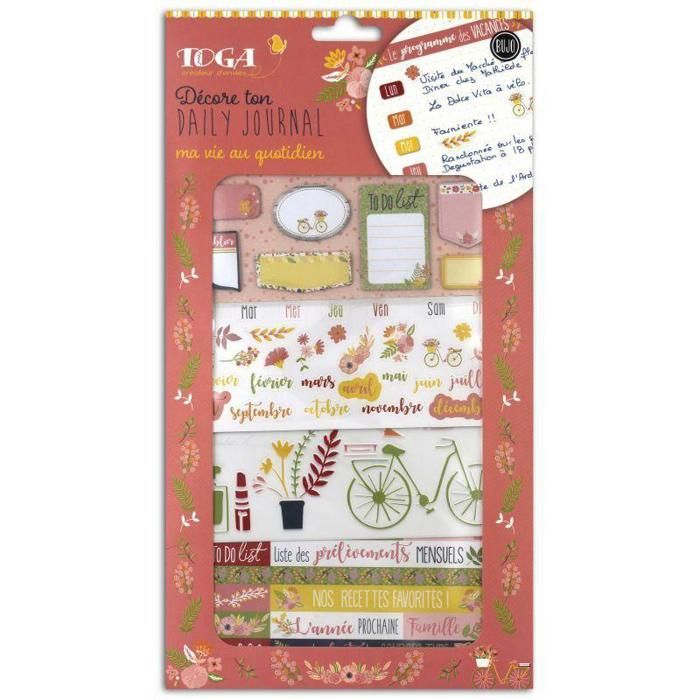 Kit Bujo 'Toga' Ma vie au quotidien Fleuri